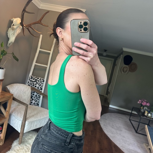 green + pink women’s crop tanks xs - Picture 5 of 6